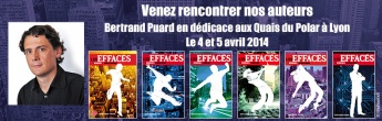 Bertrand Puard en dédicace au salon Quais du Polar à Lyon