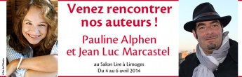 Pauline Alphen et Jean-Luc Marcastel en dédicaces au salon Lire à Limoges !