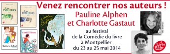 Pauline Alphen et Charlotte Gastaut en dédicace au festival de la Comédie du Livre à Montpellier