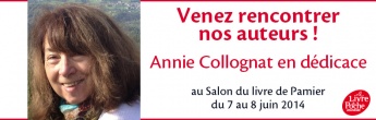 Annie Collognat-Barès en dédicace au salon du livre de Pamiers