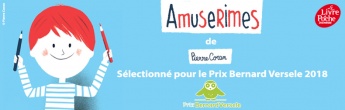 "Amuserimes" de Pierre Coran sélectionné pour le Prix Bernard Versele 2018